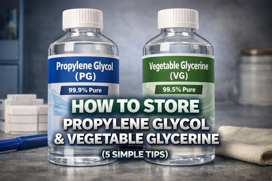how to store propylene glycol and vegetable glycerine bottles correctly
