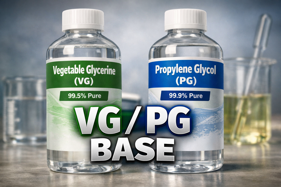 vg pg base mixture vegetable glycerine and propylene glycol bottles Ireland